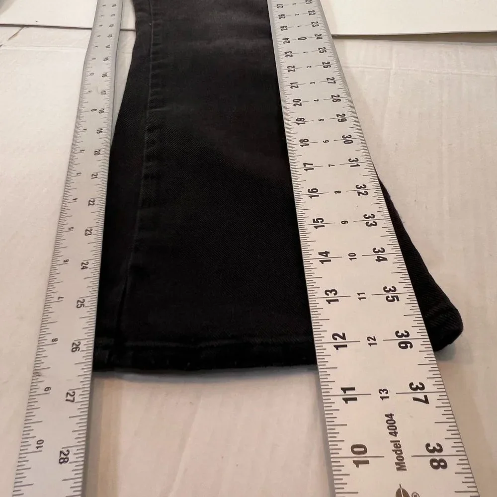 Sam Edelman Women's Black Linnie Flare Leg High Rise Cotton Jeans Size 27 - Picture 7 of 10